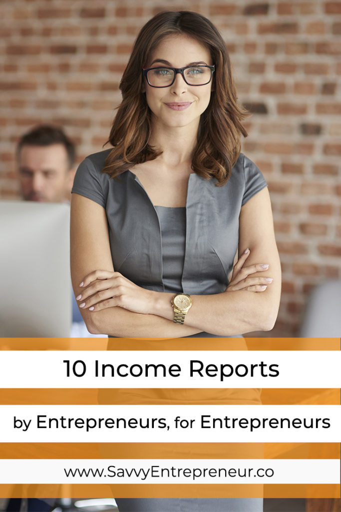 10 Income Reports by Entrepreneurs by Entrepreneurs PINTEREST 3