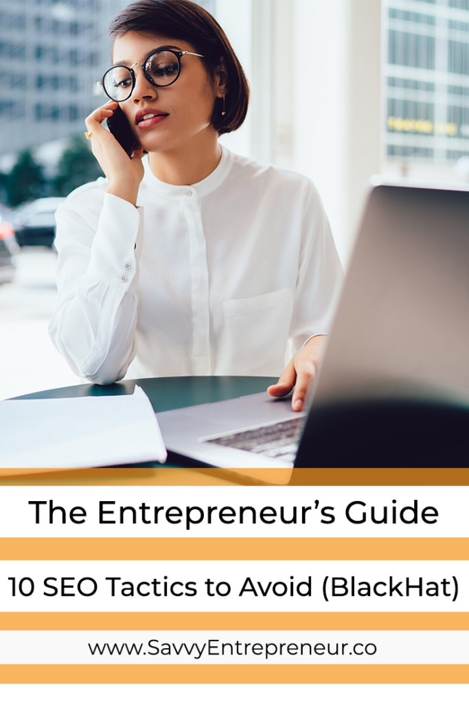 10 SEO Tactics To Avoid For Entrepreneurs PINTEREST