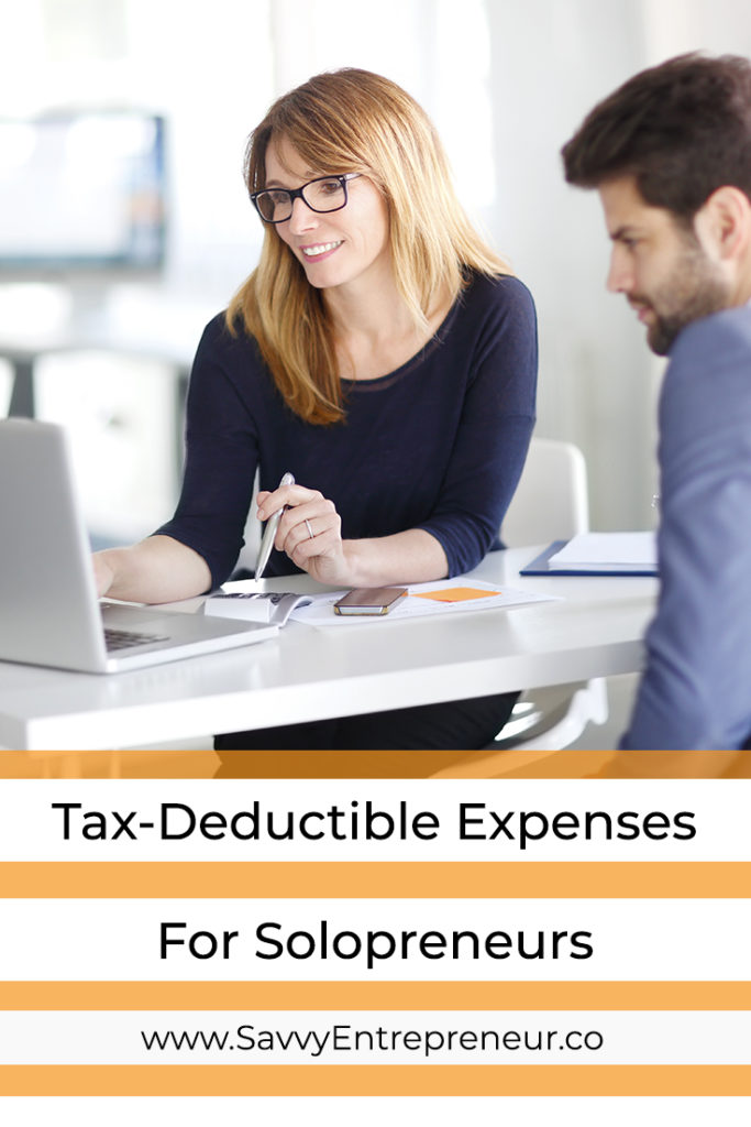 3 Tax-Deductible Business Expenses For Solopreneurs PINTEREST