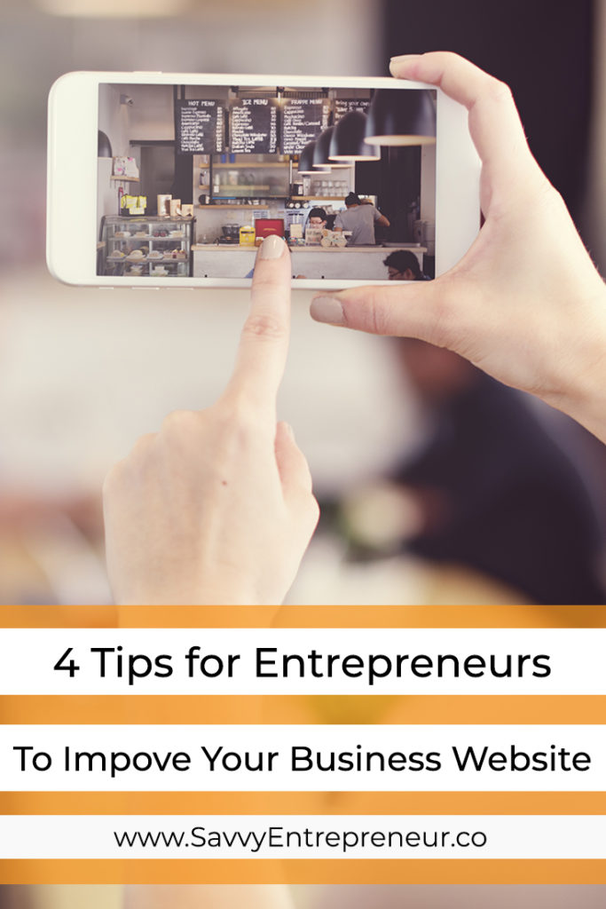 4 Tips For Entrepreneurs To Improve Your Business Website PINTEREST