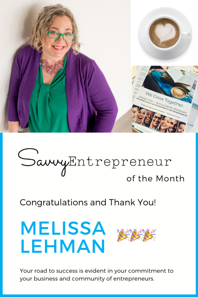 Melissa Lehman - Savvy Entrepreneur of the Month - Pinterest